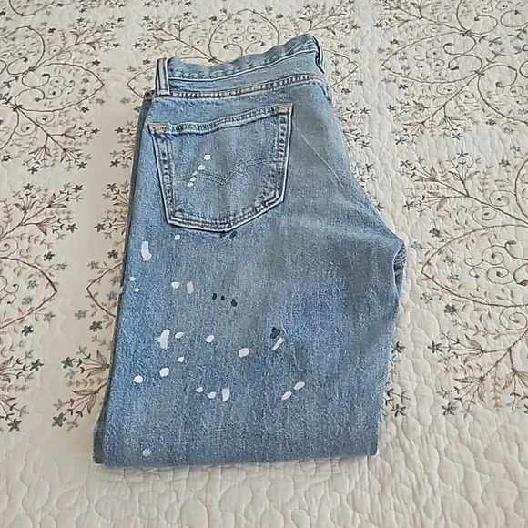4X💠HP💠541 Levi's Original Paint Spot Jeans 31x30 - Picture 5 of 12